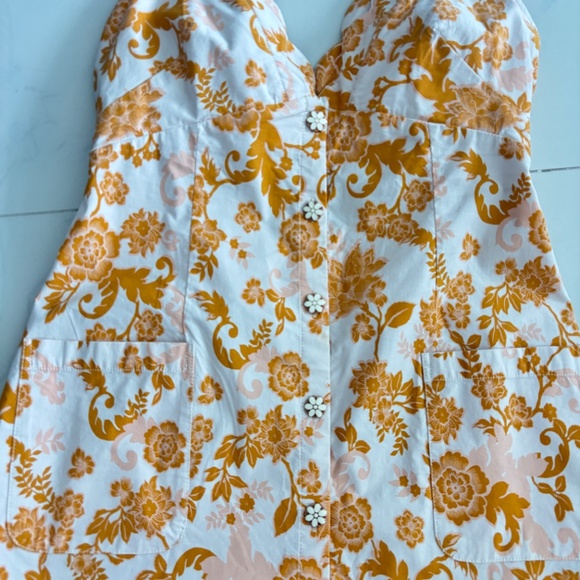 Maeve V-Neck Scalloped Mini Dress - Picture 3 of 5